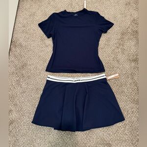 SKIMS Skort and Fits Everyone Tee Set - Size L - Brand New